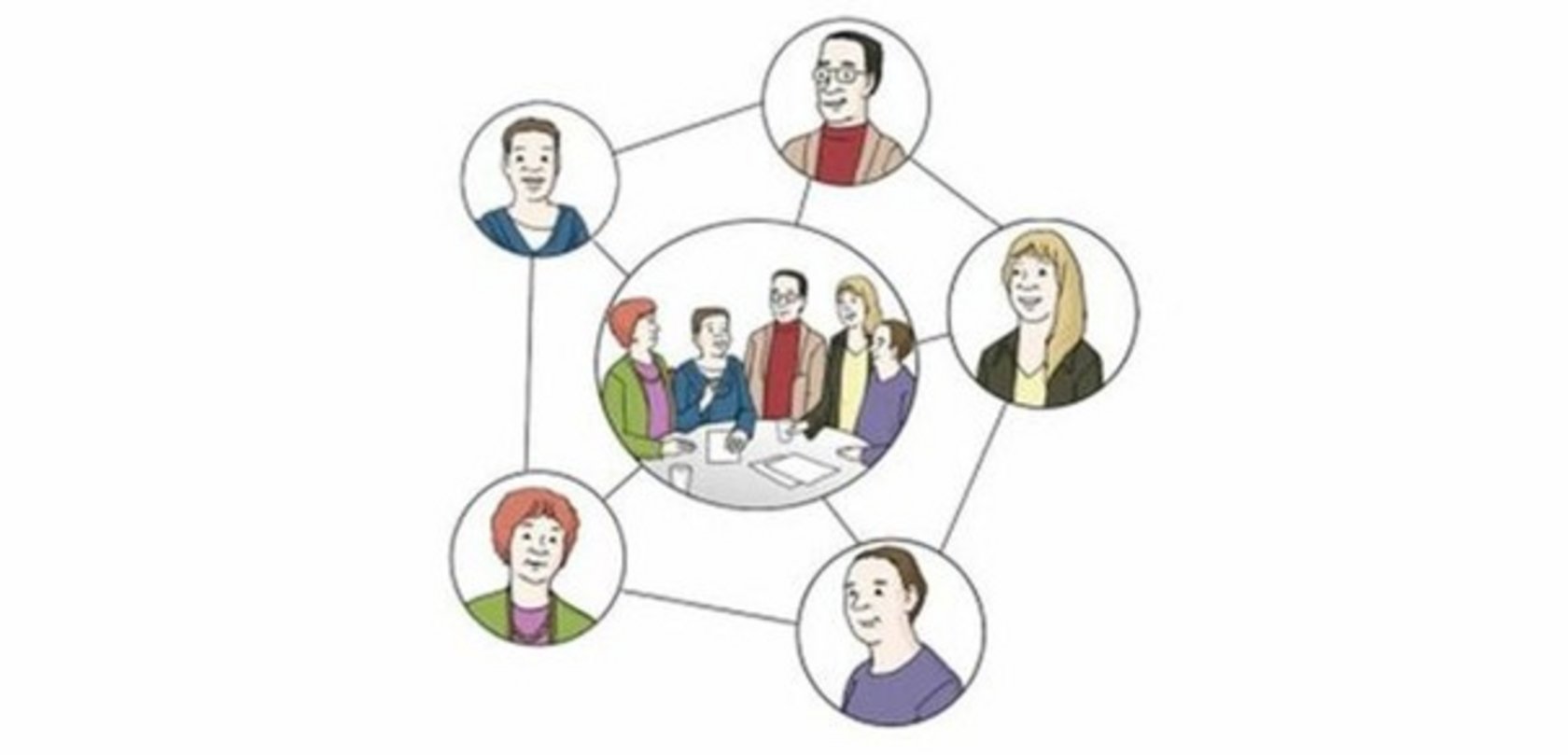 Netzwerk aus menschen