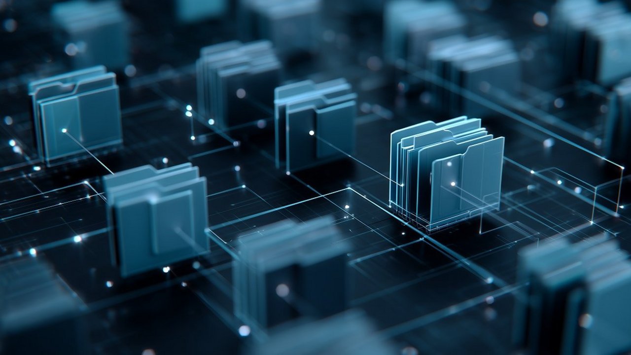 Abstrakte Datenstruktur mit verbundenen digitalen Ordnern