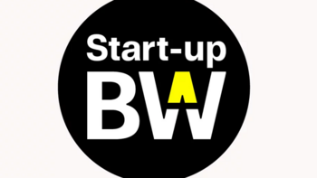 Logo mit der Aufschrift "Start-up BW"