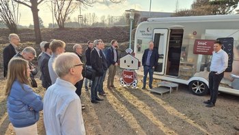 Bild der Teilnehmenden beim Technologietag „Mountains meet Technologies – Visions to Products“ 